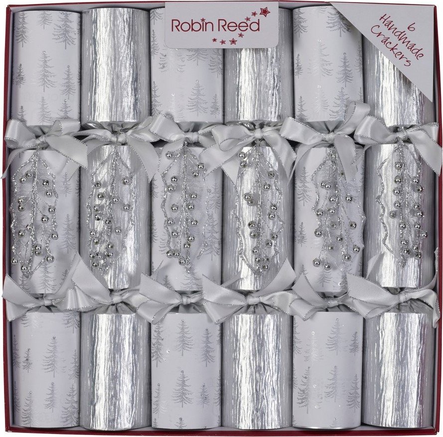 Vánoční crackery v sadě 6 ks Silver Ice – Robin Reed