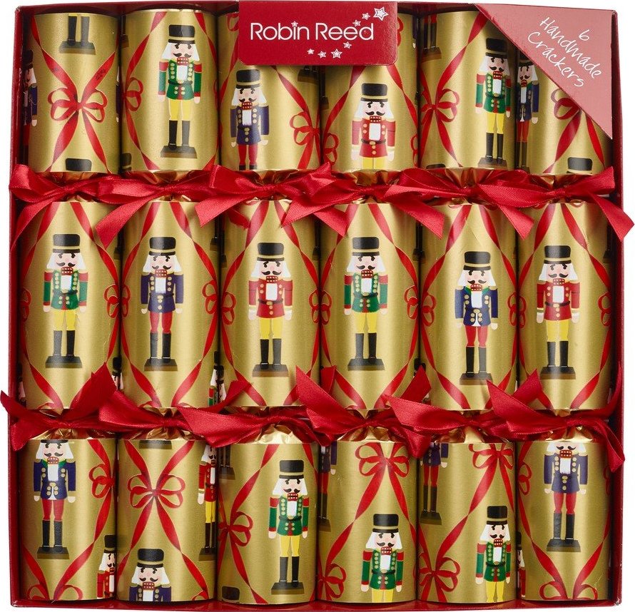 Vánoční crackery v sadě 6 ks Vintage Nutcracker - Robin Reed