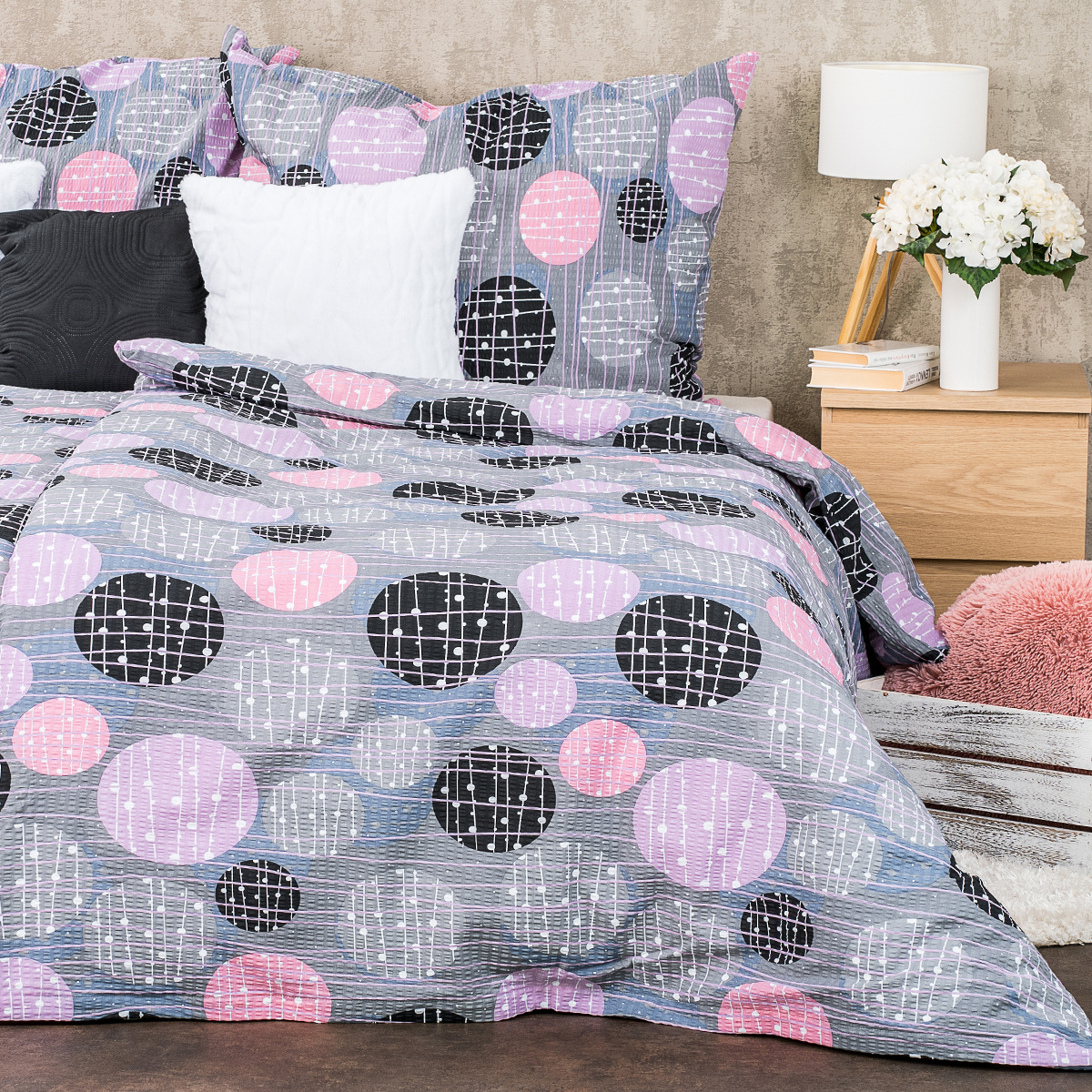 4Home Krepové povlečení Pink illusion