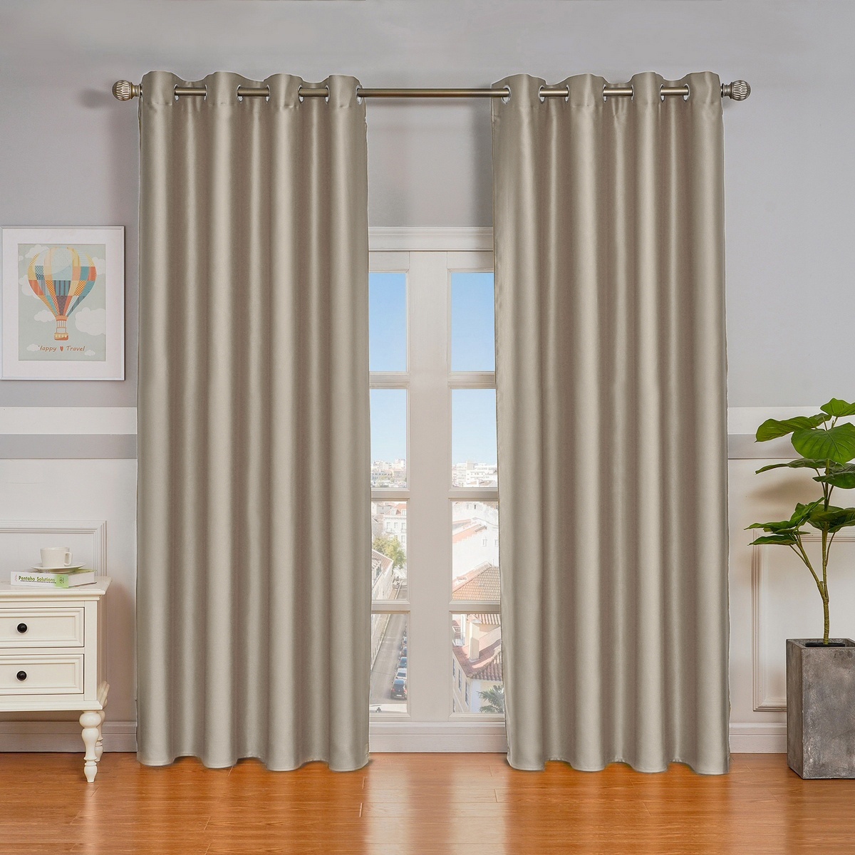4Home Výhodná sada Zatemňovací závěs Cairo béžová