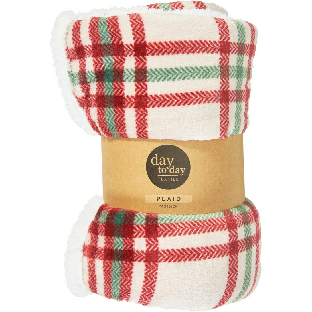 Beránková deka Checkered 160 x 130 cm