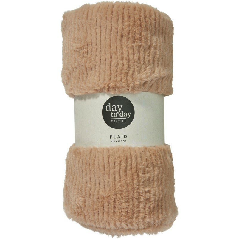 Deka Stripy sv. hnědá