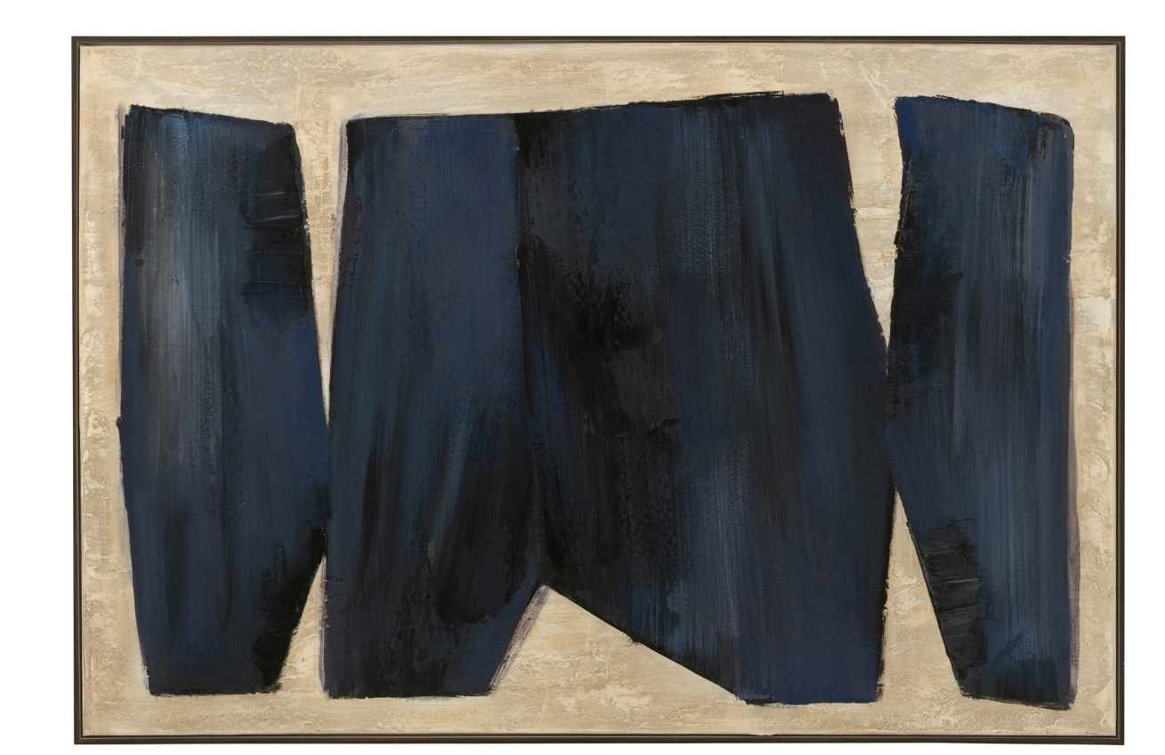 J-line Modrý abstraktní obraz Pog 122