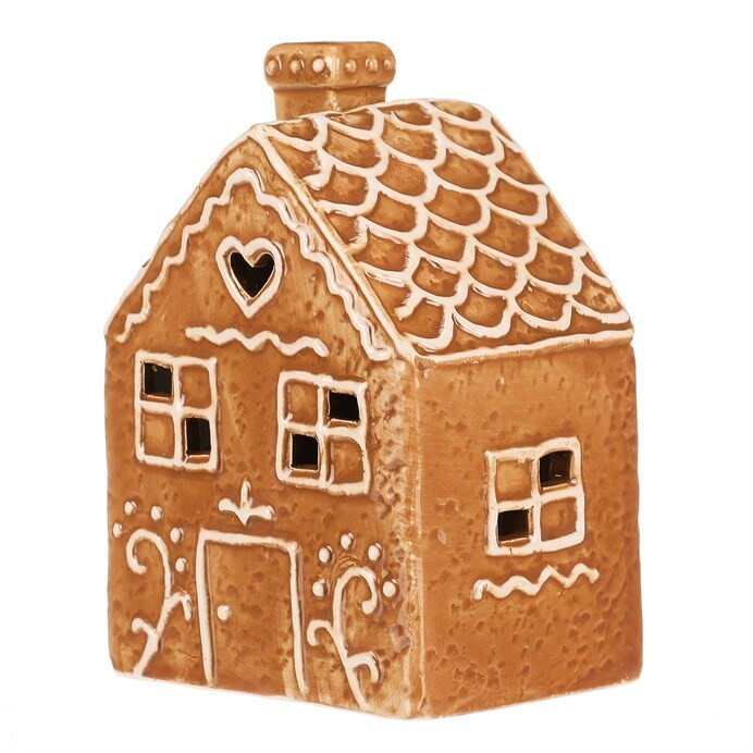 Keramický perníkový domeček LED
