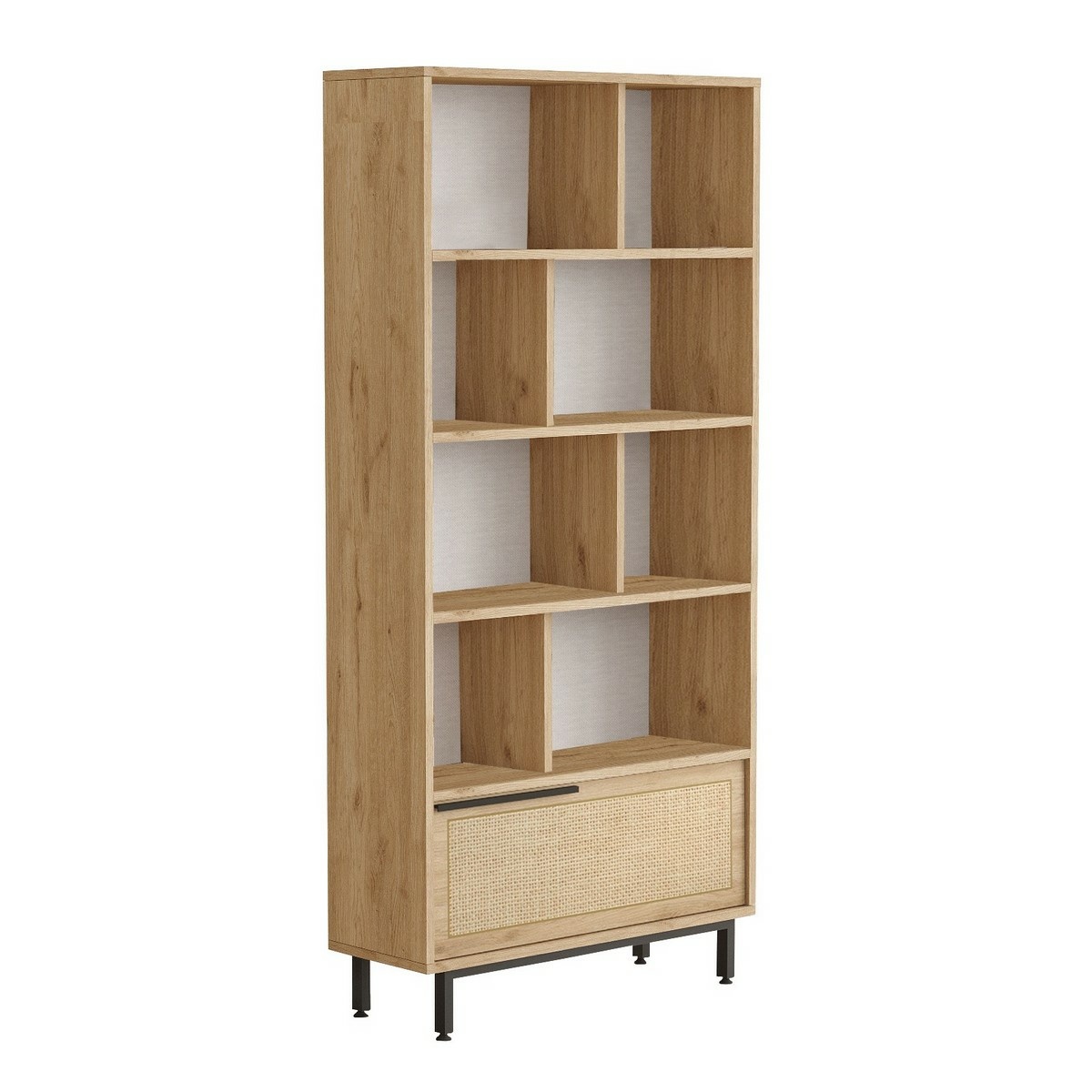 Knihovna One Walnut and Oak Hanah Home