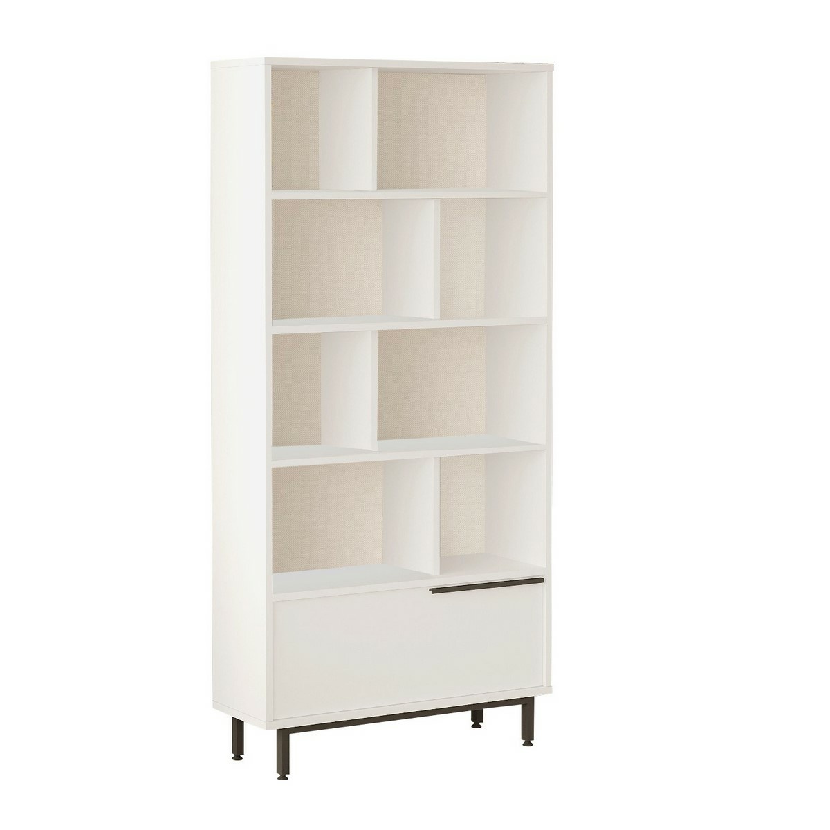 Knihovna One White Hanah Home
