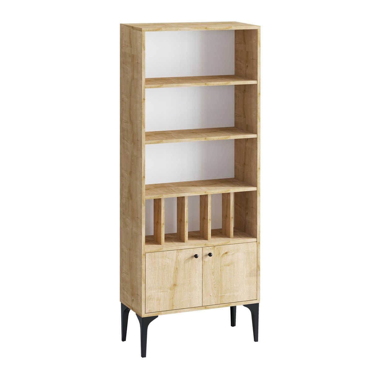 Knihovna Pollux Sapphire Oak Hanah Home