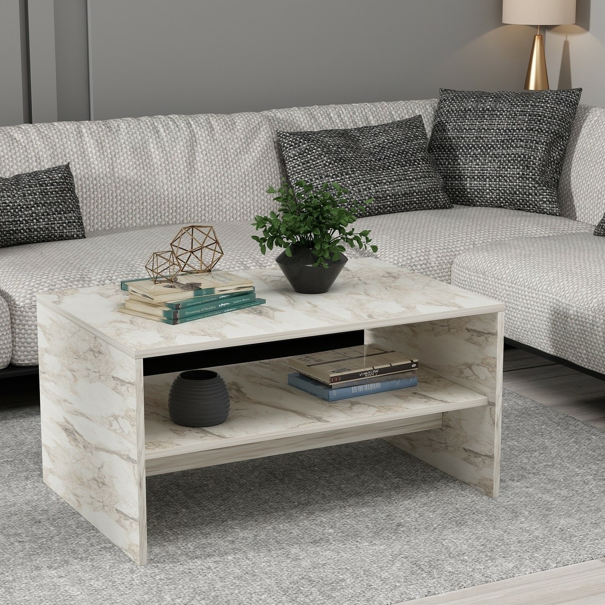 Konferenční stolek Apollon Marble Hanah Home