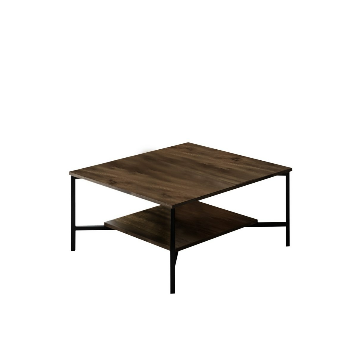 Konferenční stolek Black Line Walnut Hanah Home
