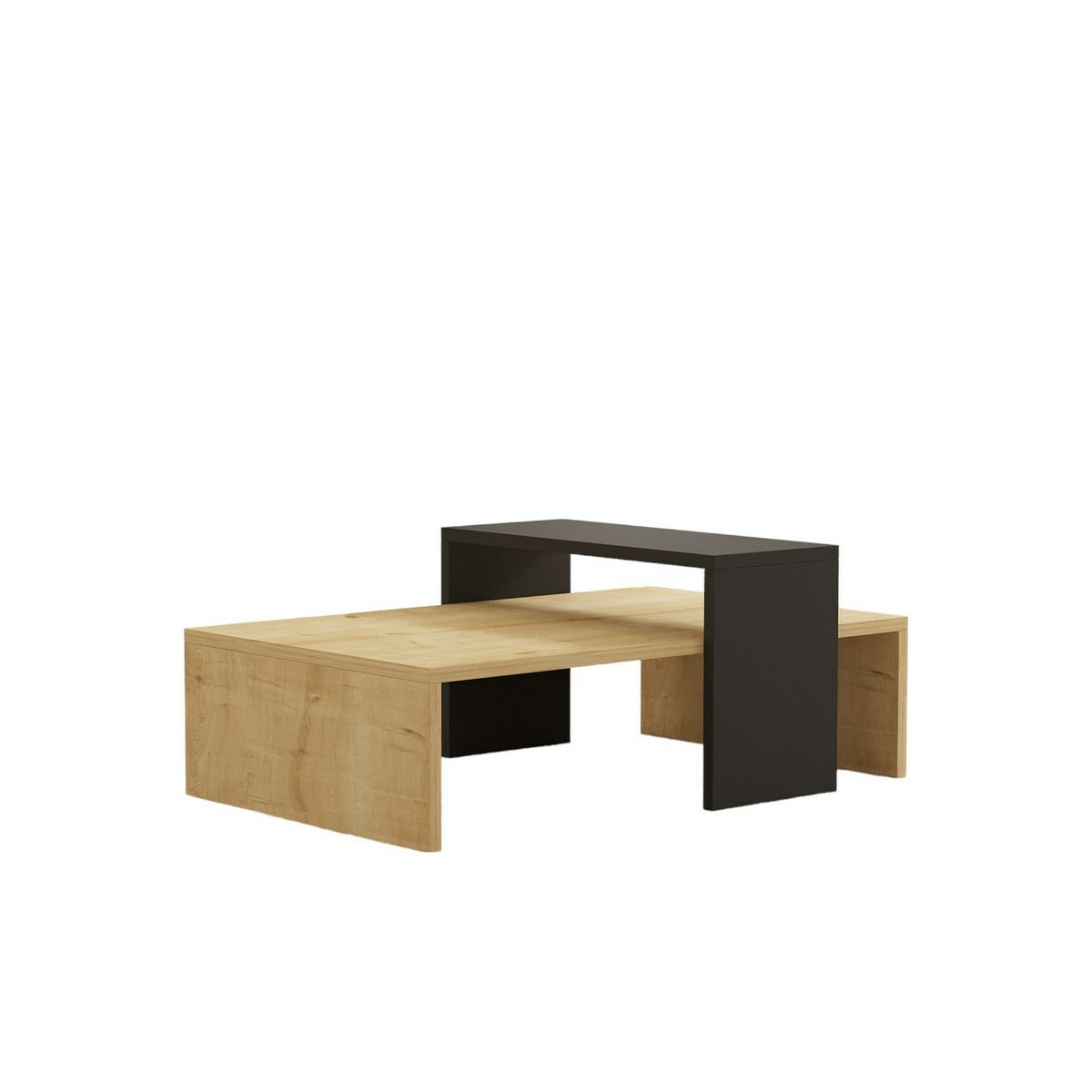 Konferenční stolek Glow Anthracite and Sapphire Oak Hanah Home