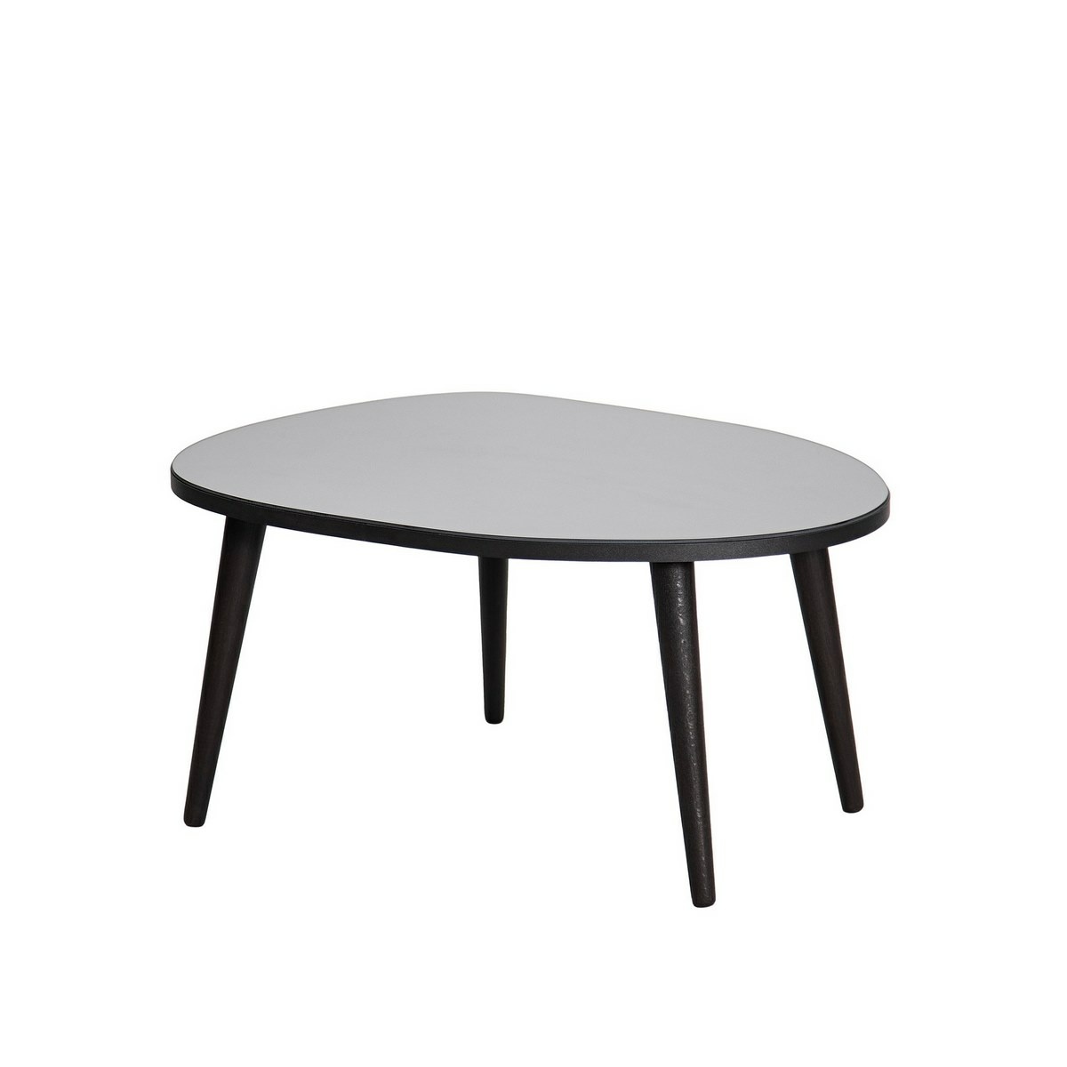 Konferenční stolek Gusto Black s tmavým sklem Hanah Home
