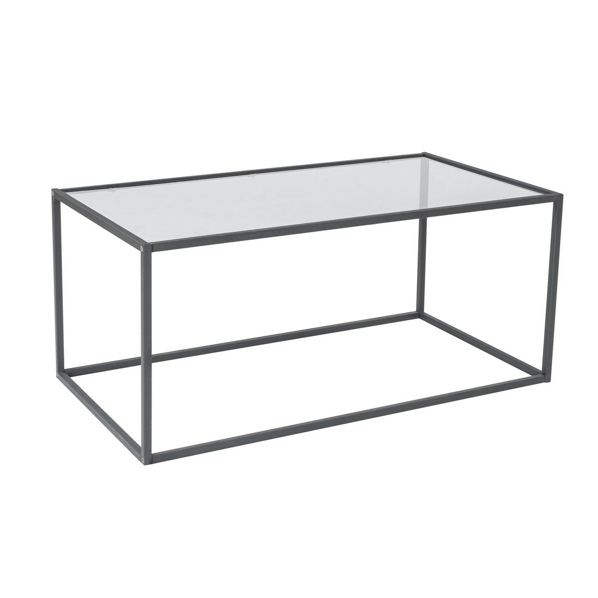 Konferenční stolek Lizbon Black s tmavým sklem Hanah Home