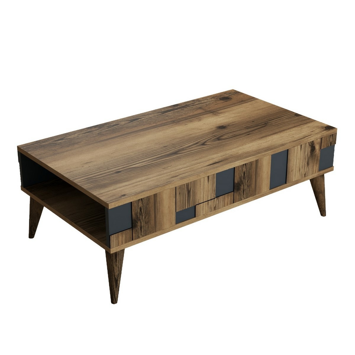 Konferenční stolek Madrid Anthracite and Walnut Hanah Home