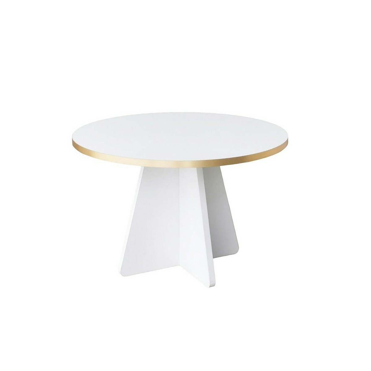 Konferenční stolek Mushroom Gold and White Hanah Home