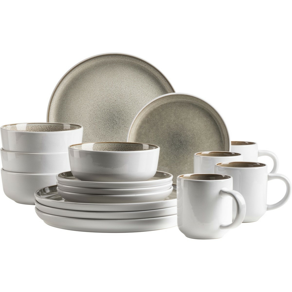 Mäser 16dílná jídelní sada Lunaria Brown Mäser