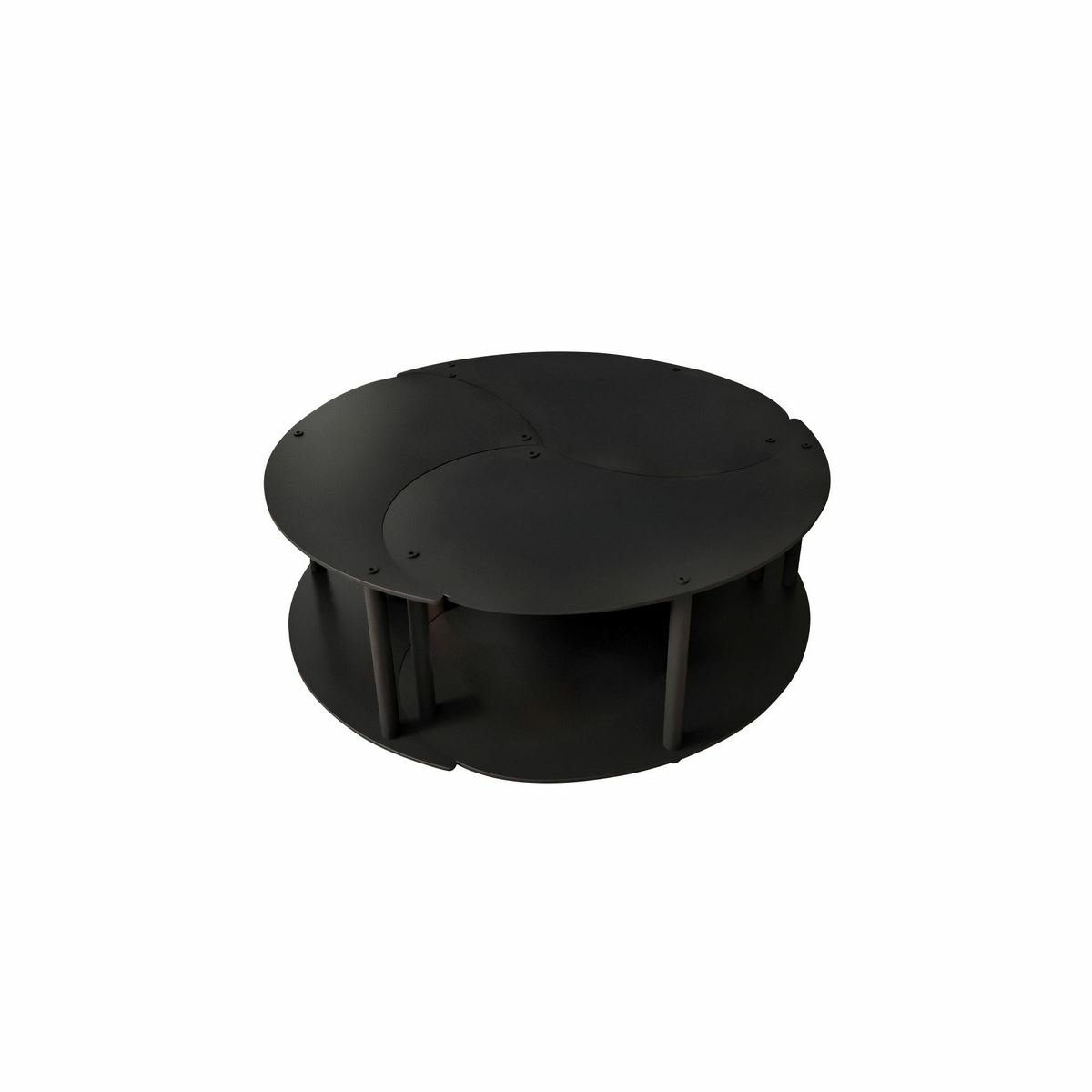 Sada konferenčních stolků Yin Yang Black