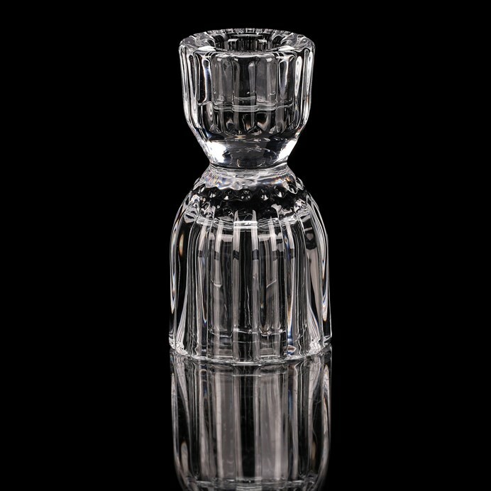 Svícen skleněný 10 cm na kónickou svíčku