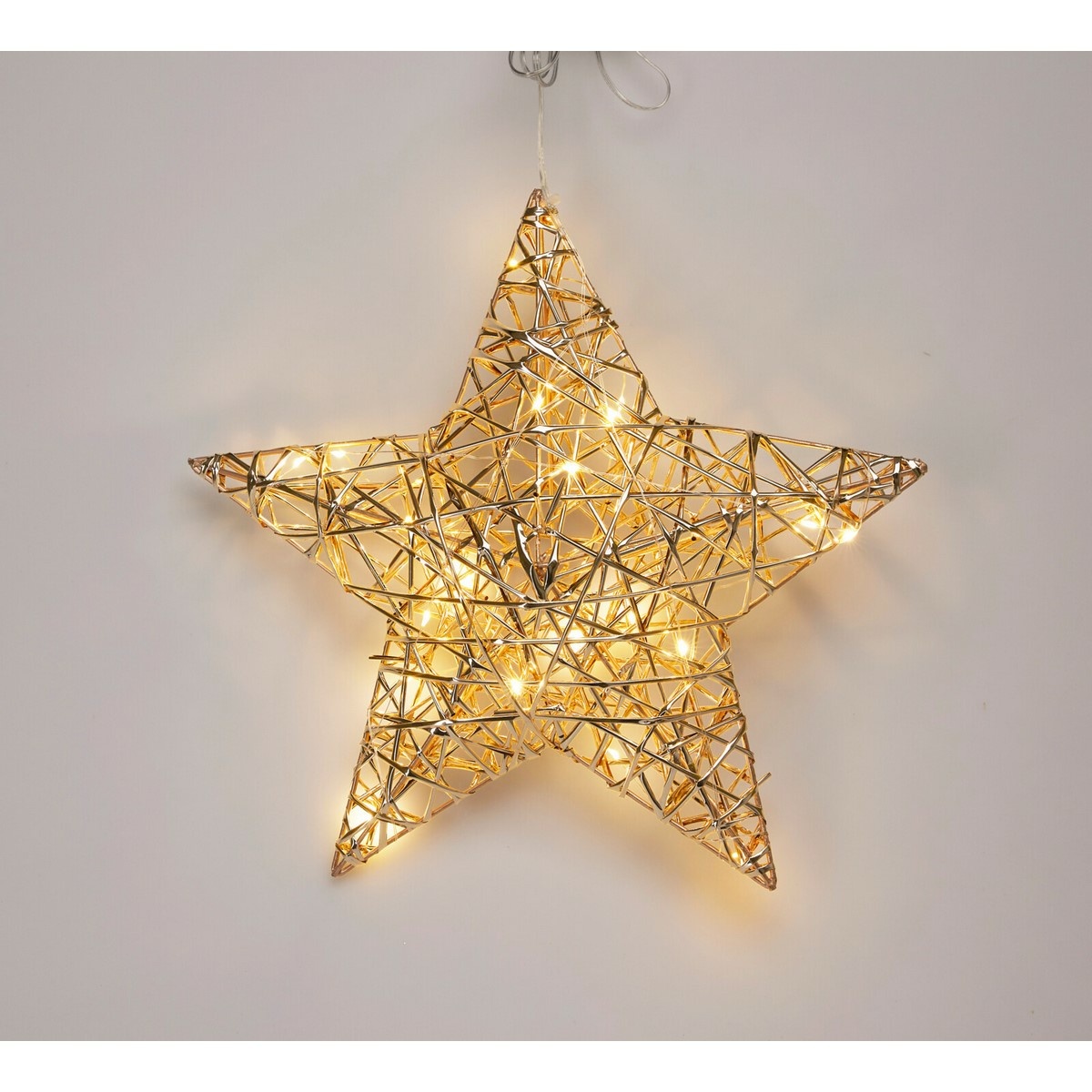 Vánoční svítící hvězda Champagne