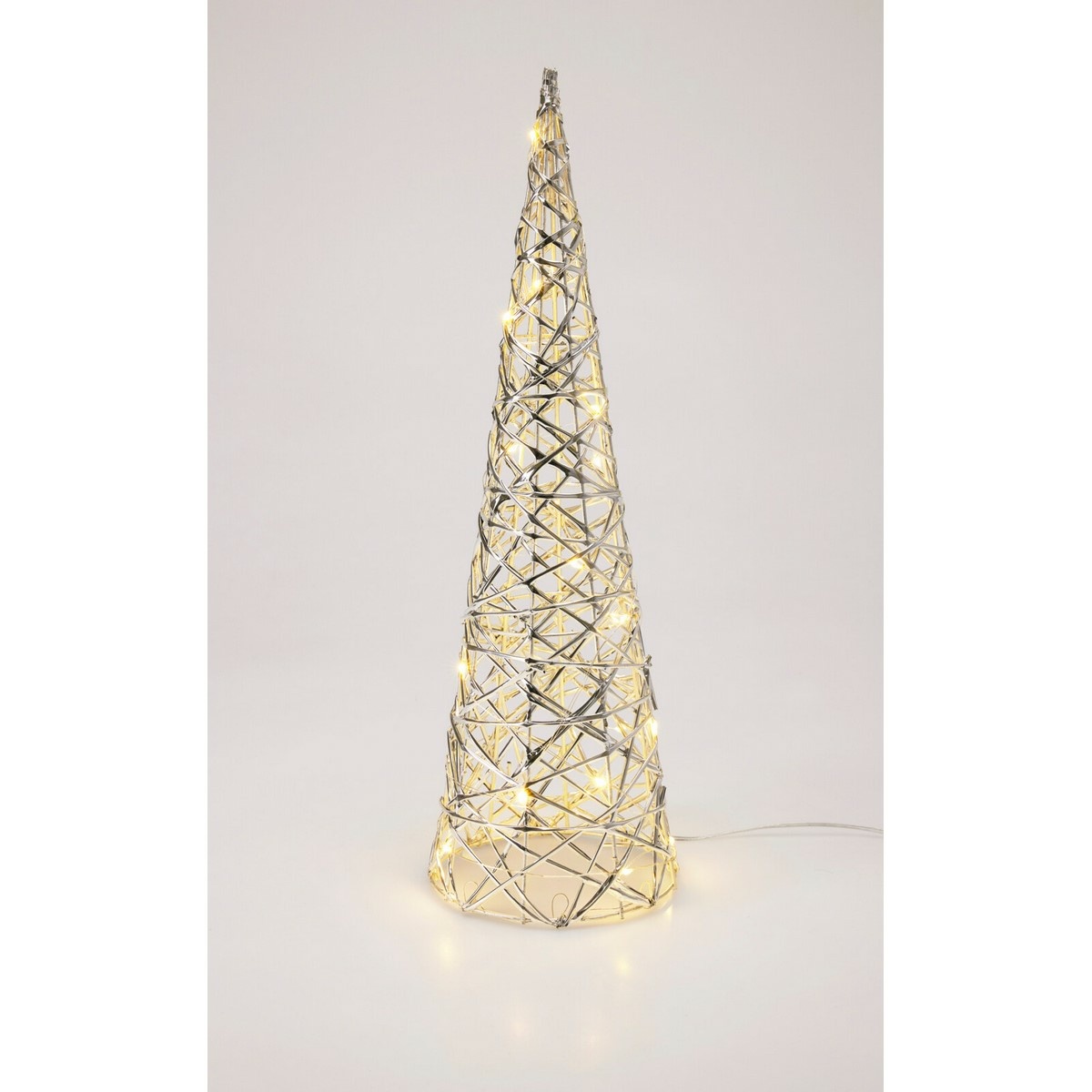 Vánoční svítící kužel Silver