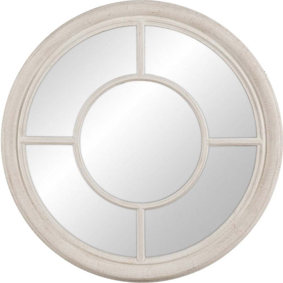 Nástěnné zrcadlo s dřevěným rámem ø 79 cm Paula – Ixia