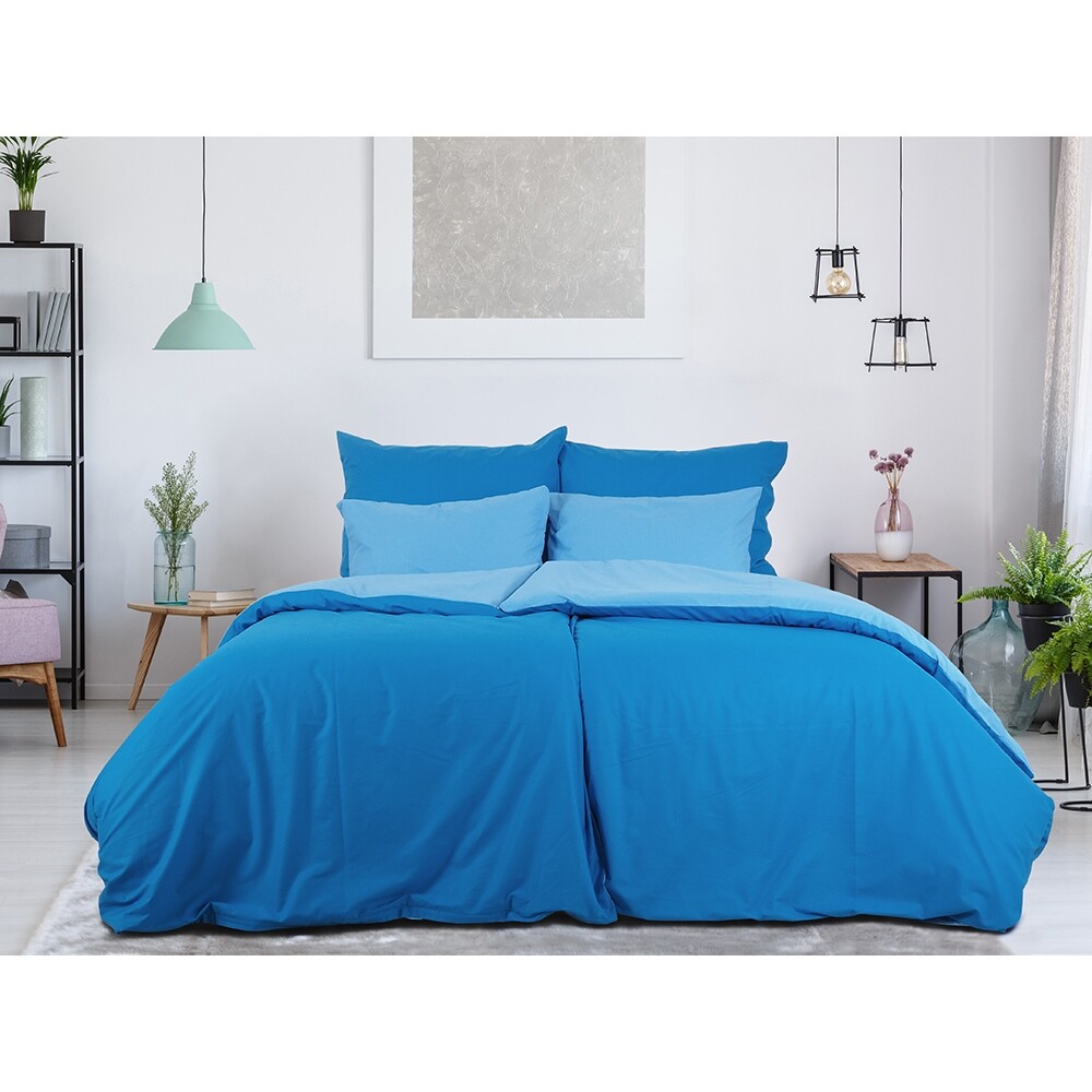 B.E.S. Petrovice Bavlněné povlečení Double face kobalt/nebeská B.E.S. Petrovice