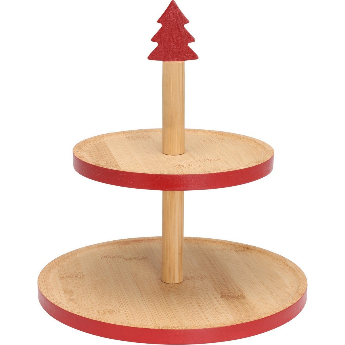 Bambusový etažér na cukroví 2 patra