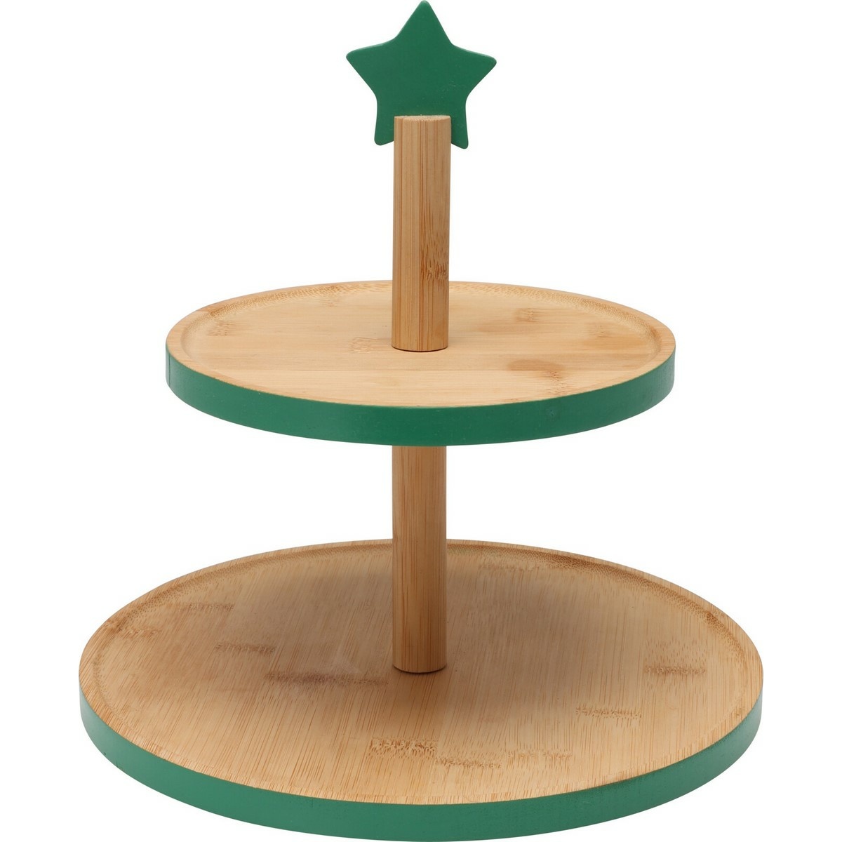 Bambusový etažér na cukroví 2 patra