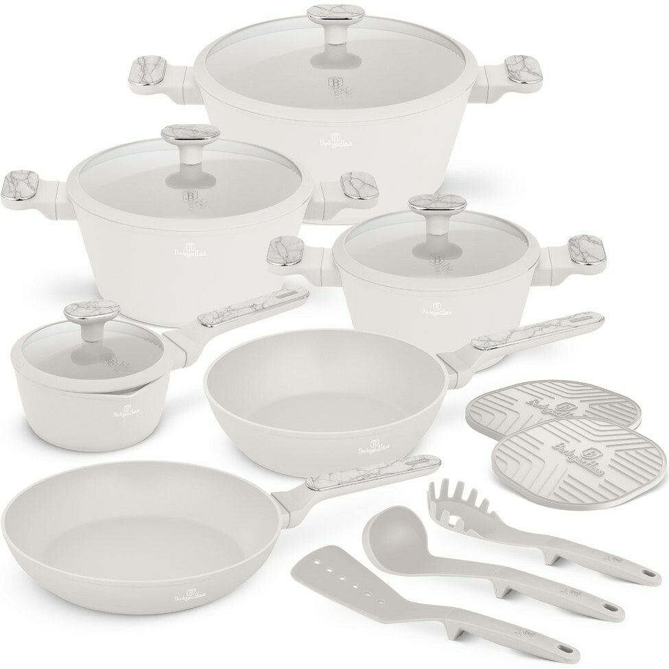 BerlingerHaus Sada nádobí s titanovým povrchem Sahara Marble