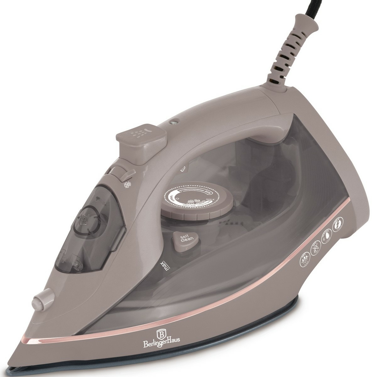 BerlingerHaus Žehlička napařovací 2200 W Taupe Berlinger Haus