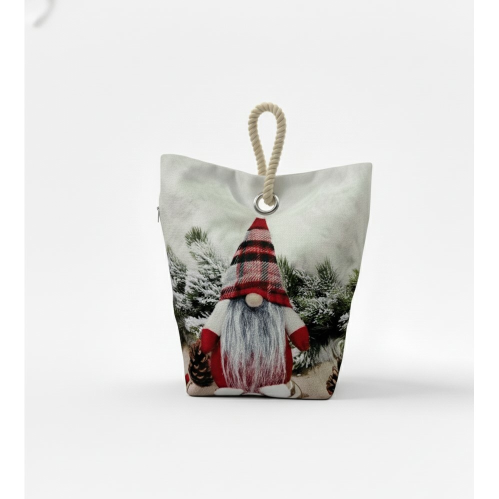 Forbyt Vánoční dveřní zarážka Skřítek červená