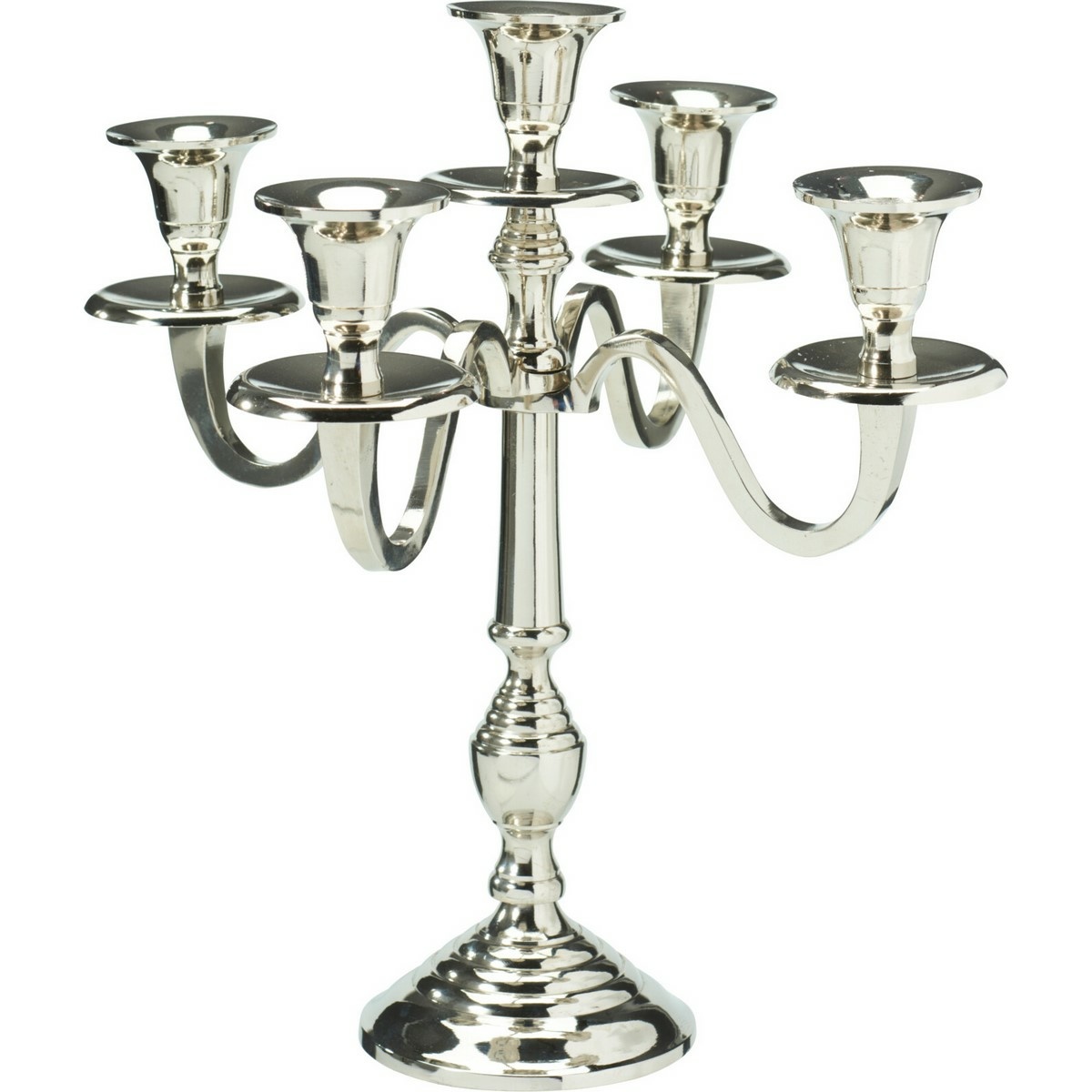 Kovový svícen 5ramenný 29x29x30 cm