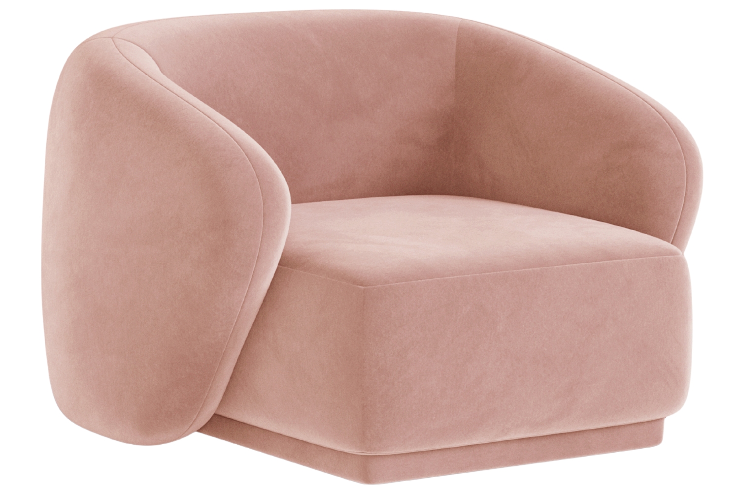 Maison Heritage Růžové sametové křeslo Jane