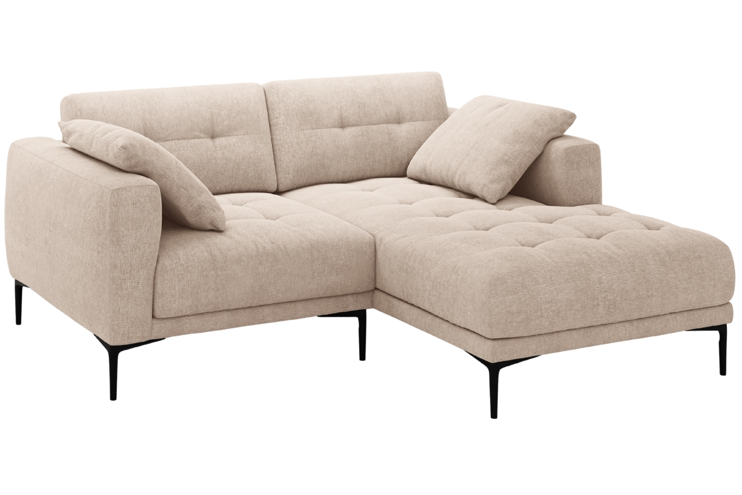 Micadoni Pískově hnědá čalouněná rohová pohovka Bemy 205 cm