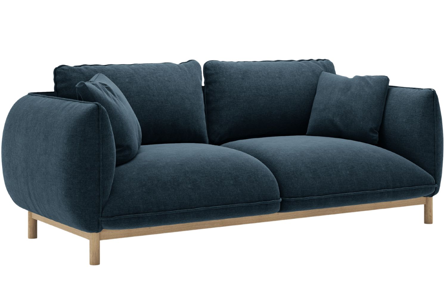 Micadoni Tmavě modrá dvoumístná pohovka Ada 178 cm