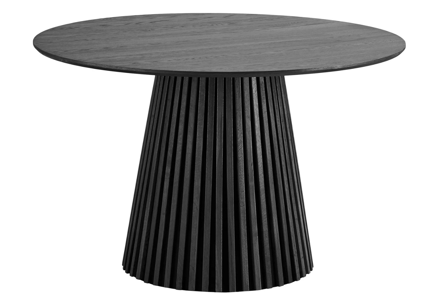 Nordic Living Černý dubový jídelní stůl Osaka 120 cm