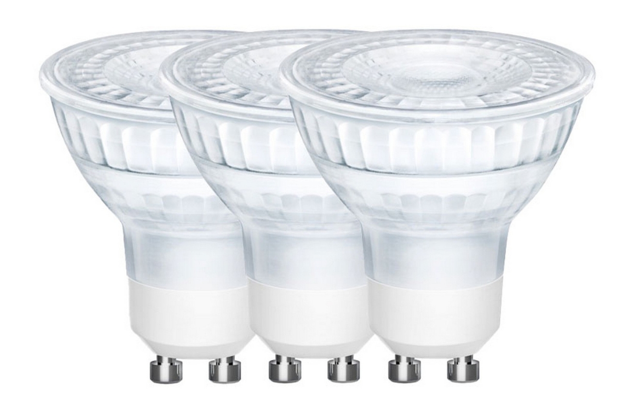 Nordlux Set tří transparentních LED žárovek GU10 4