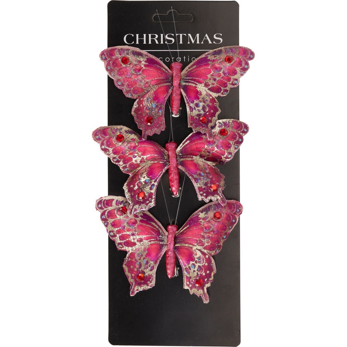Sada vánočních ozdob Motýli