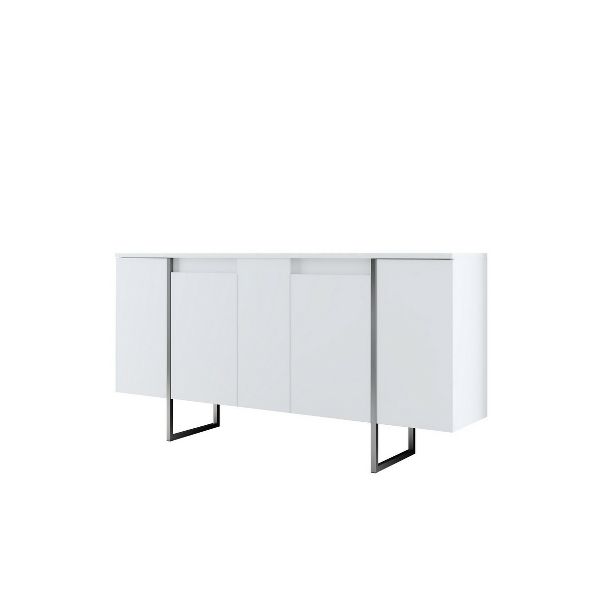 Skříňka Luxe White and Silver Hanah Home