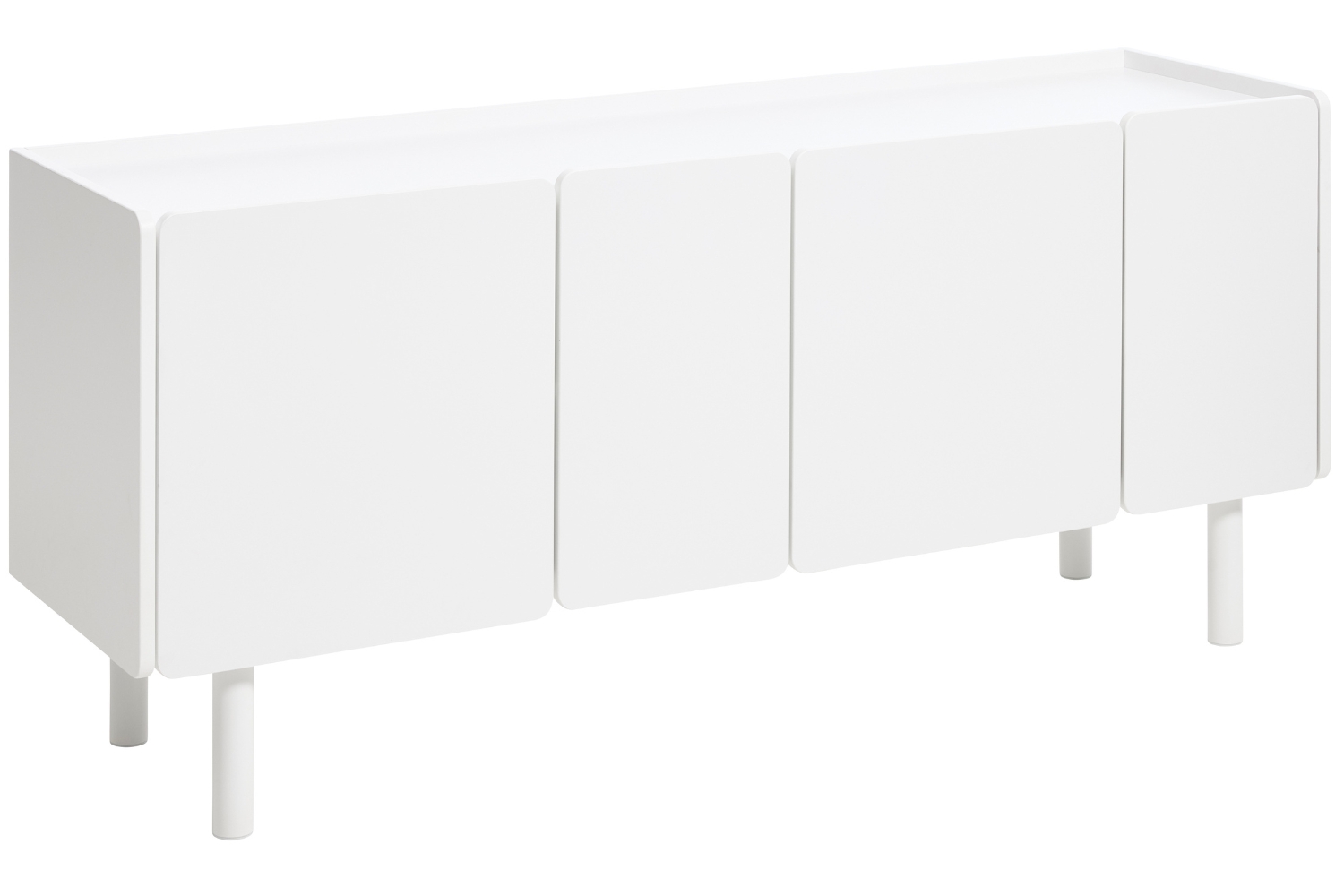 Unique Furniture Bílá lakovaná komoda Bera 160 cm