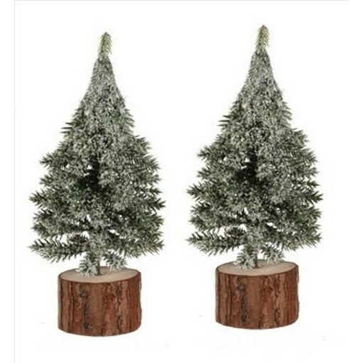 Vánoční dekorace Stromek na špalku