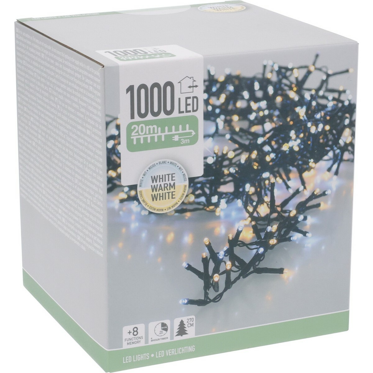 Venkovní světelný řetěz 20 m