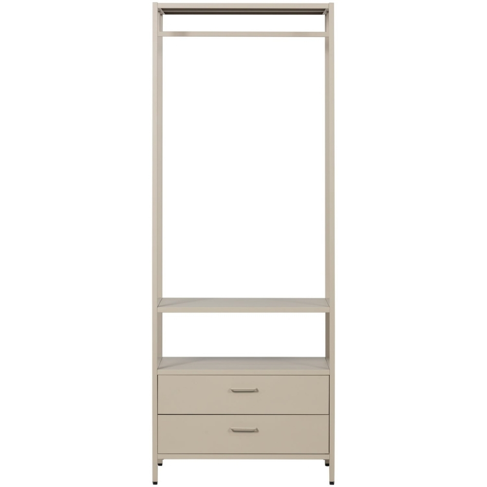 WOOOD Béžový kovový stojací věšák Ferris 185 x 70 cm