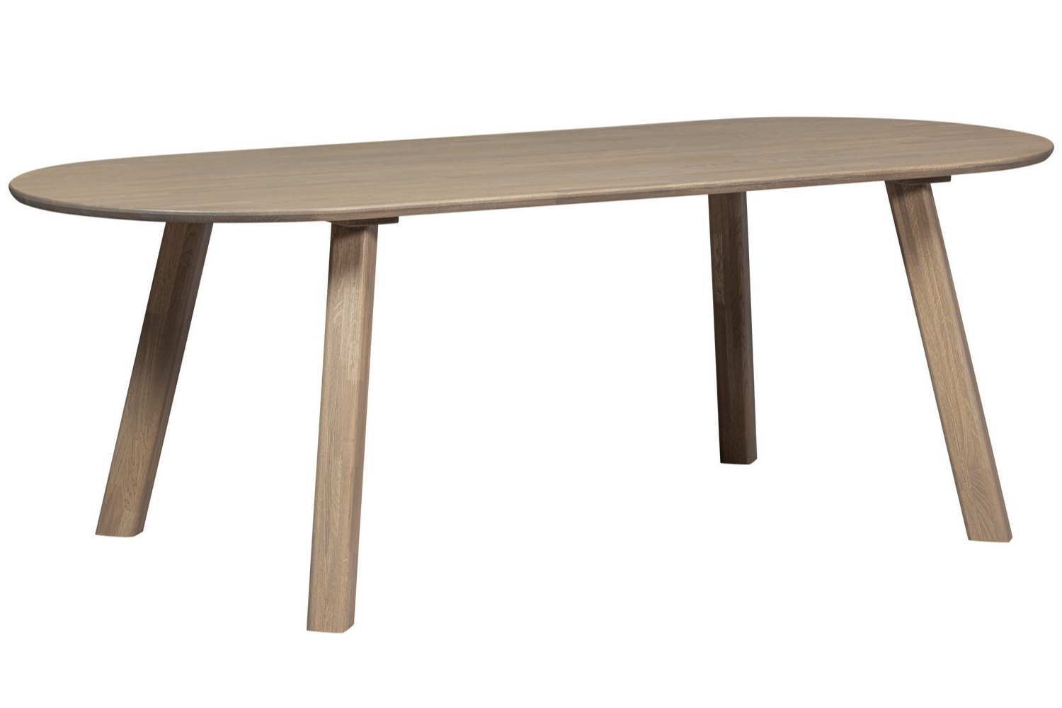 WOOOD Hnědo-šedý dubový jídelní stůl Tablo 220 x 90 cm