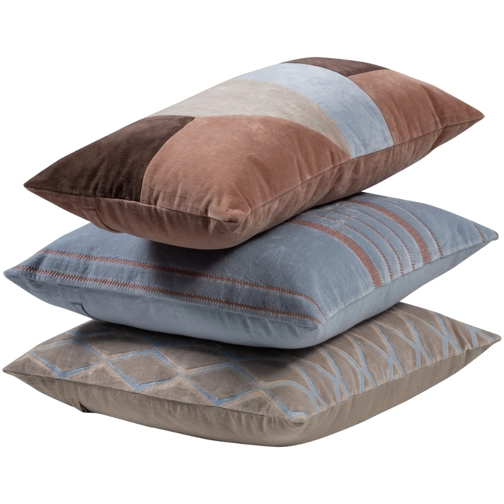 WOOOD Set tří barevných polštářů Laon