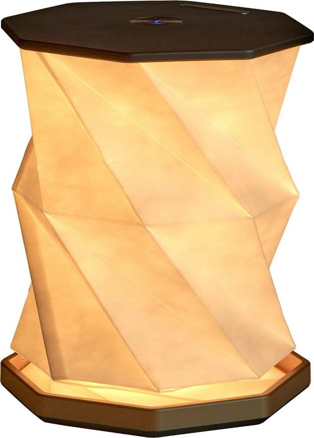 Černá světelná dekorace na USB ø 12 cm Twist Hexagon – Gingko