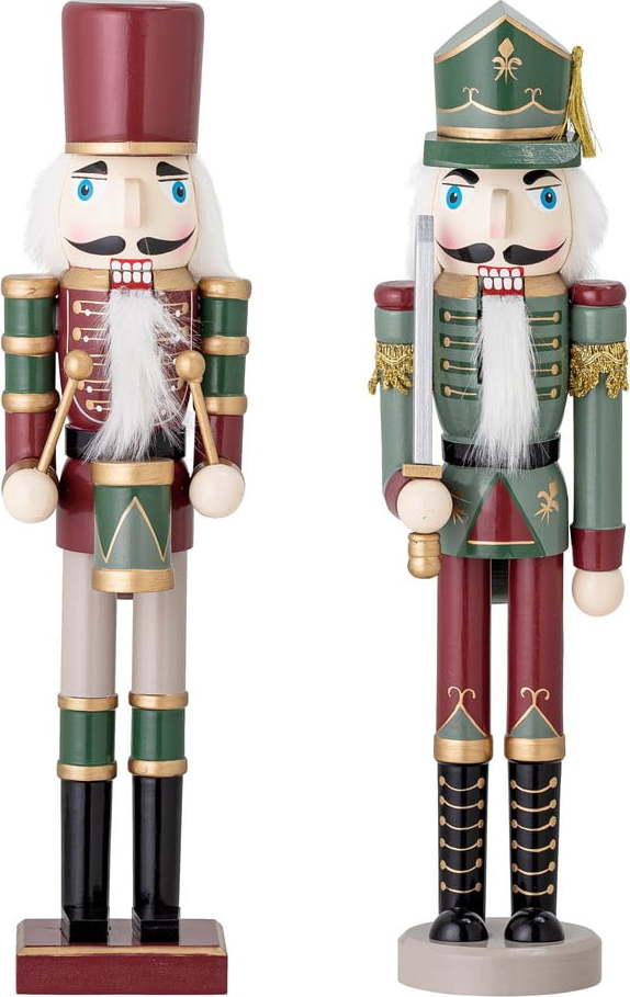 Dřevěné vánoční figurky v sadě 2 ks (výška 38 cm) Darren – Bloomingville