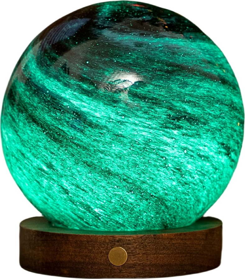 Tmavě hnědá/v tmavě přírodní barvě světelná dekorace na USB ø 12 cm Stellar Ocean – Gingko