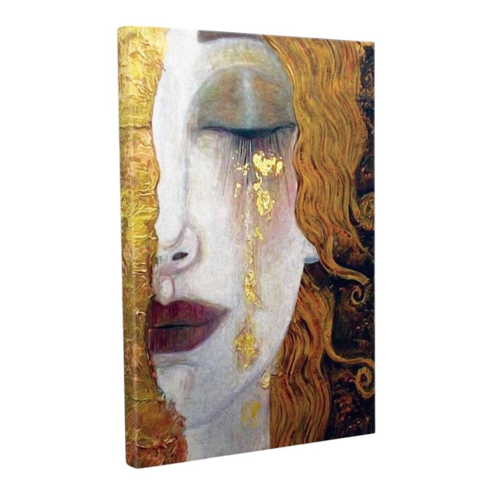 Nástěnná reprodukce na plátně Gustav Klimt Golden Tears