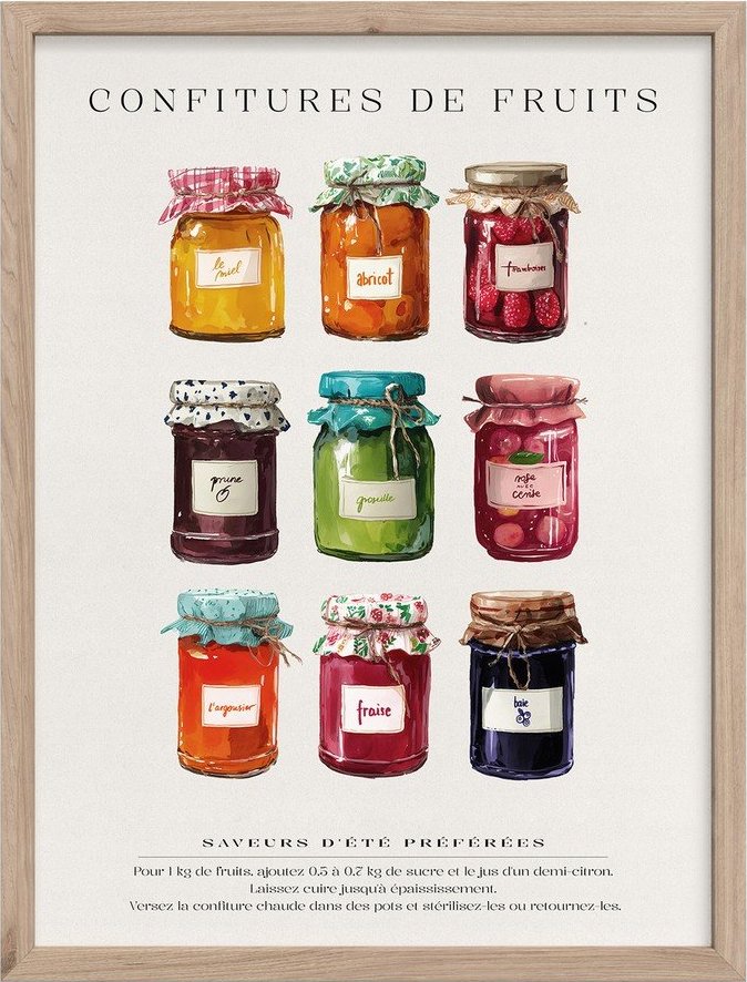 Obraz 30x40 cm Confitures – Styler