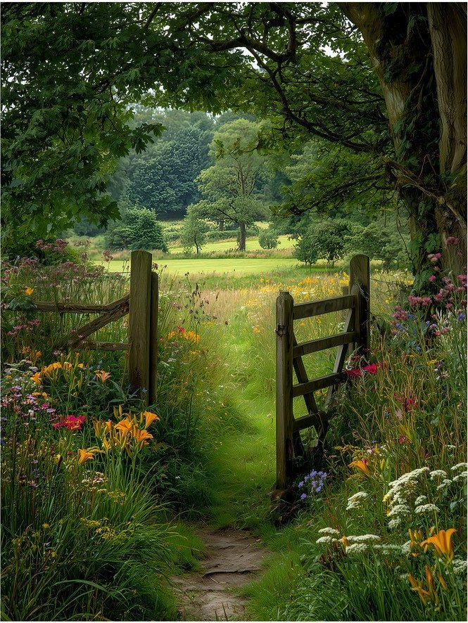 Obraz 60x80 cm Garden Gate – Styler